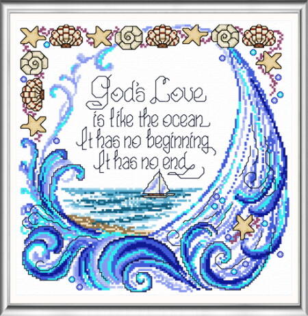 cross stitch pattern God's Love