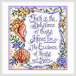 cross stitch pattern Faith is not Seen