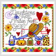 cross stitch pattern Girl Smiles