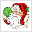 cross stitch pattern Mr. Claus