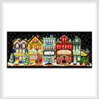 cross stitch pattern Main Street Holiday