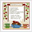 cross stitch pattern Recipe of Love