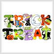 cross stitch pattern Trick or Treat