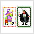 cross stitch pattern Trick or Treat Kids