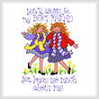 cross stitch pattern Best Friends