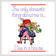 cross stitch pattern Domestic Thing