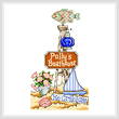 cross stitch pattern Pollys Boat House