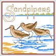 cross stitch pattern Sandpipers