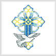 cross stitch pattern Stain Glass Cross