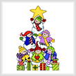 cross stitch pattern Snowman Tree 1