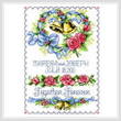 cross stitch pattern Wedding Bells Heart