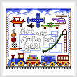 cross stitch pattern Boy Smiles