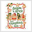 cross stitch pattern Gingerbread