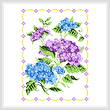 cross stitch pattern Hydrangeas