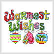 cross stitch pattern Island Christmas Greeting