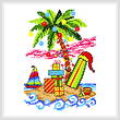 cross stitch pattern Island Christmas
