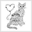 cross stitch pattern Let's Purr