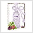 cross stitch pattern Let's Wine