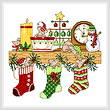 cross stitch pattern Mantel Mischief