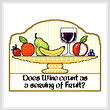 cross stitch pattern Serving of Fruit
