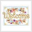 cross stitch pattern Seashell Welcome