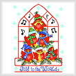 cross stitch pattern Joyous Cardinals