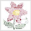 cross stitch pattern Let's Love Spring