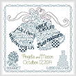 cross stitch pattern Let's Marry