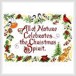 cross stitch pattern Nature's Christmas