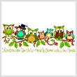 cross stitch pattern A Few Hoots