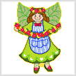 cross stitch pattern June Angel