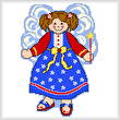 cross stitch pattern July Angel