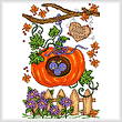 cross stitch pattern Autumn Birdhouse