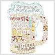 cross stitch pattern Let's Drink Beer