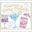 cross stitch pattern Let's go to Therapy