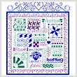 cross stitch pattern Let's Quilt
