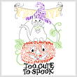 cross stitch pattern Let's Spook Cute