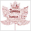 cross stitch pattern Let's Visit Canada