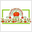 cross stitch pattern Pumpkin Pie