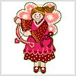 cross stitch pattern February Angel