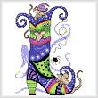 cross stitch pattern Halloween Mischief