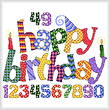 cross stitch pattern Happy Birthday