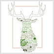cross stitch pattern Let's Hunt