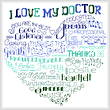 Cross stitch pattern Let's Like My Doctor