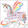 cross stitch pattern Let's Unicorn