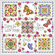 cross stitch pattern Tic Tac Summer