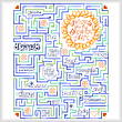 cross stitch pattern A-Maze-ing Friends