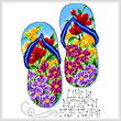 cross stitch pattern Flip Flop Summer
