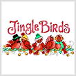 cross stitch pattern Jingle Birds