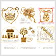 cross stitch pattern 6 Sepia Celebrations